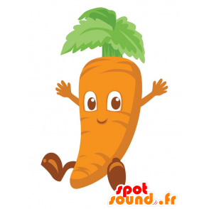 Kæmpe gulerodsmaskot. Vegetabilsk maskot - Spotsound maskot