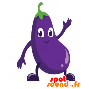 Maskot kæmpe aubergine. Vegetabilsk maskot - Spotsound maskot