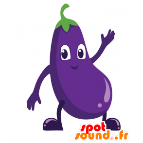 Mascot giganten aubergine. vegetabilsk maskot - MASFR029144 - 2D / 3D Mascots