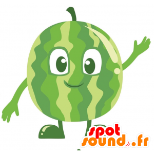 Verde cocomero mascotte e Giant rotonda - MASFR029152 - Mascotte 2D / 3D