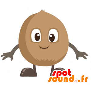 Hnědé kiwi maskot, velmi teplý - MASFR029157 - 2D / 3D Maskoti