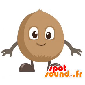 Mascotbrun kiwi, meget varm - Spotsound maskot kostume