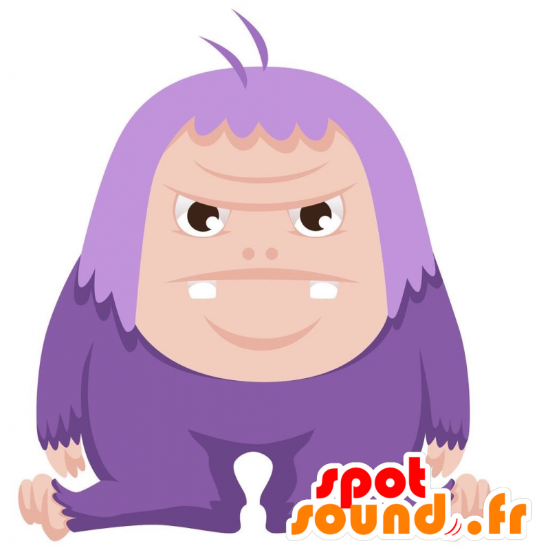 Mascot yeti roxo. Mascot Monstro roxo - MASFR029161 - 2D / 3D mascotes