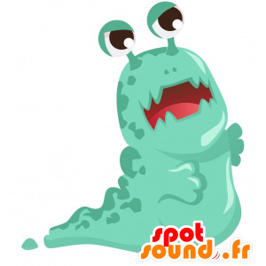 Green slug mascot. green alien mascot - MASFR029165 - 2D / 3D mascots