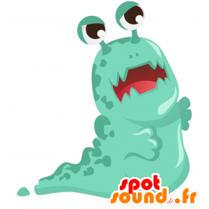 Groen slug mascotte. groene vreemde mascotte - MASFR029165 - 2D / 3D Mascottes