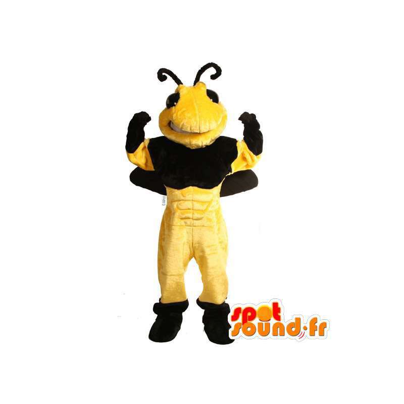 Kæmpe bi-maskot. Plys Bee Kostume - Spotsound maskot kostume