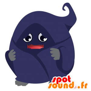 Púrpura criatura mascota al aire asustado - MASFR029167 - Mascotte 2D / 3D