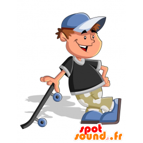 Mascotte d'adolescent. Mascotte de jeune garçon - MASFR029170 - Mascottes 2D/3D