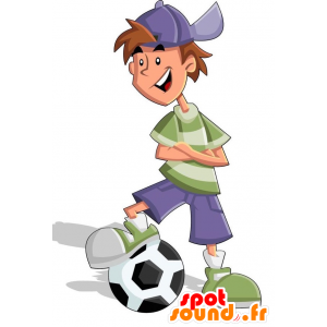Mascot teenager. Mascot boy - MASFR029173 - 2D / 3D mascots