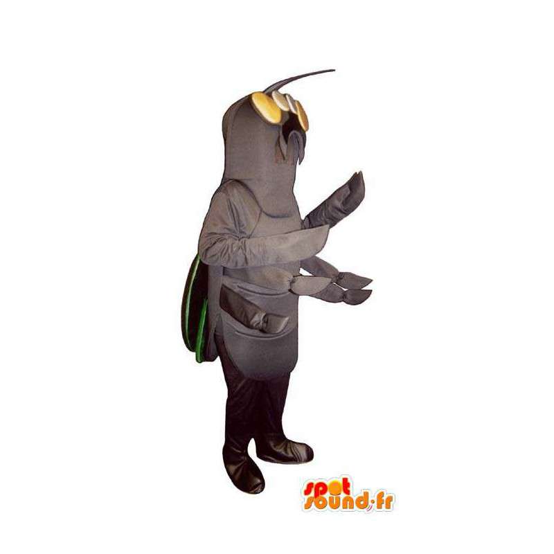 Mascot gris insecto, escarabajo - MASFR007377 - Insecto de mascotas