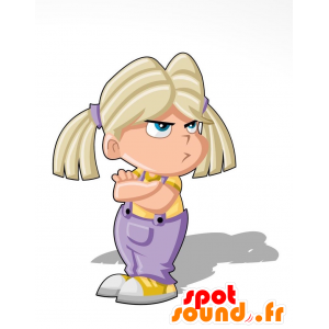 Mascotte Sulky ragazza bionda - MASFR029181 - Mascotte 2D / 3D