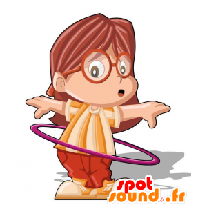 Mascotte ragazza, bambino. mascotte studentessa - MASFR029188 - Mascotte 2D / 3D