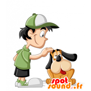 I bambini Mascotte, ragazzo, allegro - MASFR029198 - Mascotte 2D / 3D