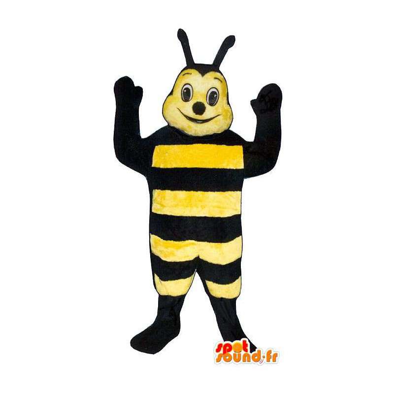 Mascot smilende bee - MASFR007383 - Bee Mascot