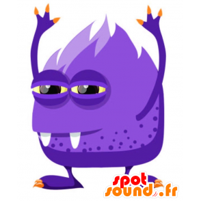 Mascot monstro roxo, muito engraçado e original - MASFR029235 - 2D / 3D mascotes