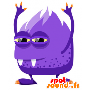 Mascot violetti hirviö, erittäin hauska ja omaperäinen - MASFR029235 - Mascottes 2D/3D