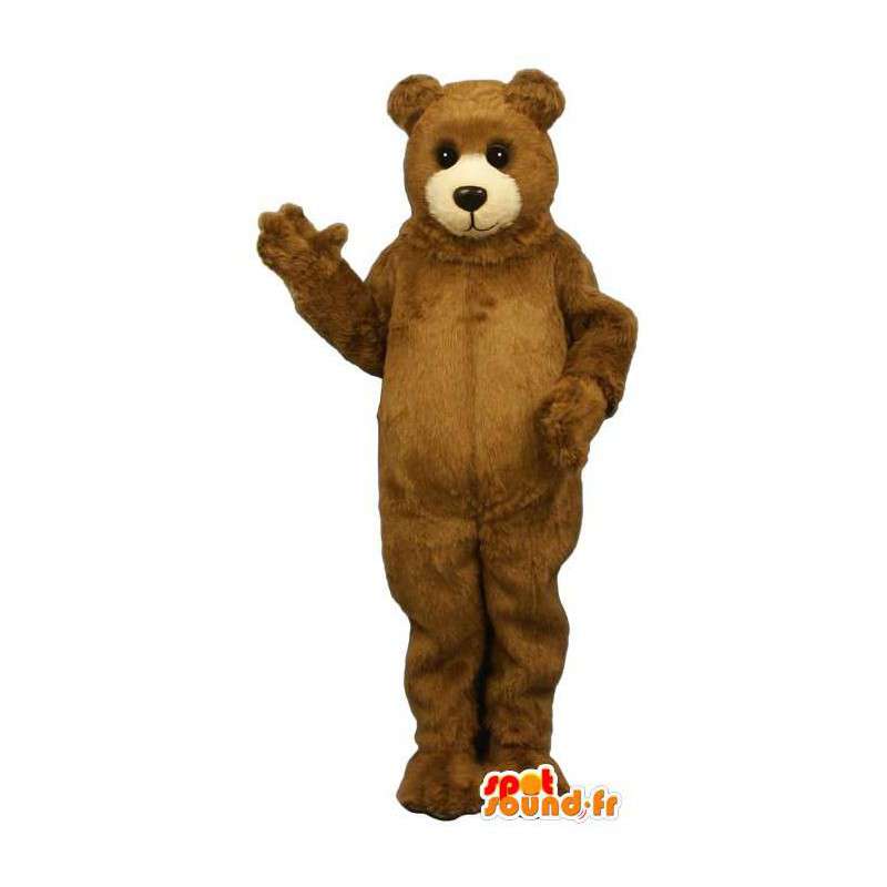 Mascote do urso de peluche marrom - MASFR007389 - mascote do urso