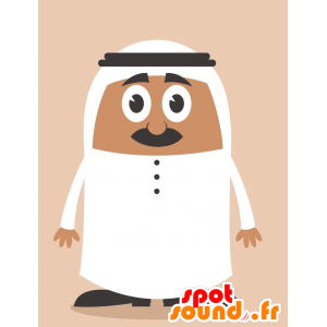 Mascot oriental man. Mascot sultan - MASFR029239 - 2D / 3D mascots