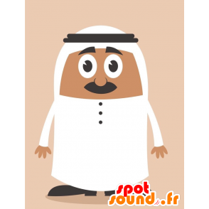 Mascot uomo orientale. mascotte sultan - MASFR029239 - Mascotte 2D / 3D