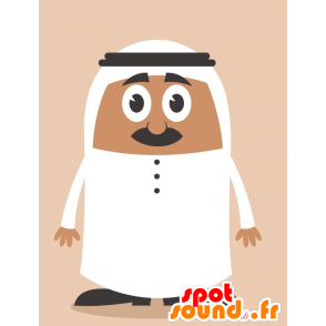 Mascotte Eastern man. Mascot Sultan - MASFR029239 - 2D / 3D Mascottes