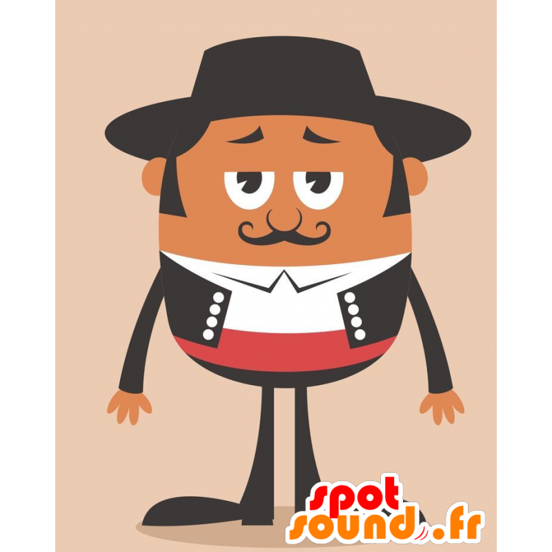 Maskottchen-Latein. Mascot Toreador von Spanisch - MASFR029240 - 2D / 3D Maskottchen