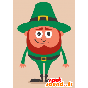 Mascotte d'homme irlandais. Mascotte de la Saint-Patrick - MASFR029245 - Mascottes 2D/3D