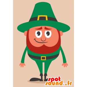 Mascotte Ierse man. Mascot St. Patrick - MASFR029245 - 2D / 3D Mascottes