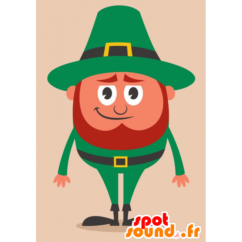 Mascot hombre irlandés. Mascota de St. Patrick - MASFR029245 - Mascotte 2D / 3D