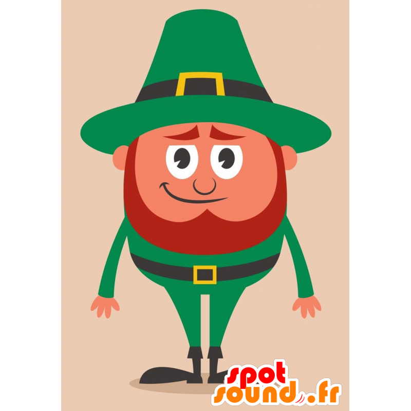Mascot uomo irlandese. Mascotte di San Patrizio - MASFR029245 - Mascotte 2D / 3D