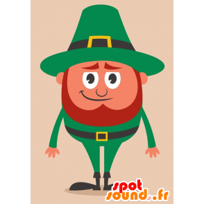 Mascotte Ierse man. Mascot St. Patrick - MASFR029245 - 2D / 3D Mascottes