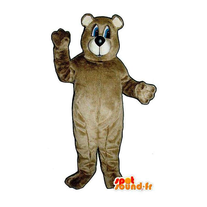 Brun bamse maskot - Spotsound maskot kostume