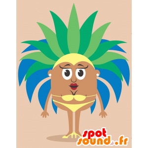 Rio Carnival maskot. Kostume kvindelig maskot - Spotsound