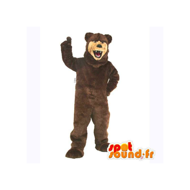 Mascot pardo y el oso de color beige. Disfraz de oso - MASFR007392 - Oso mascota