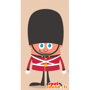 Mascot Inglês soldado no uniforme tradicional - MASFR029252 - 2D / 3D mascotes