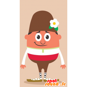 Homem alemão Mascot em roupas tradicionais - MASFR029254 - 2D / 3D mascotes