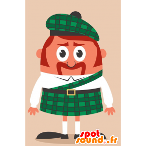 Mascotte d'homme écossais, en tenue traditionnelle - MASFR029255 - Mascottes 2D/3D