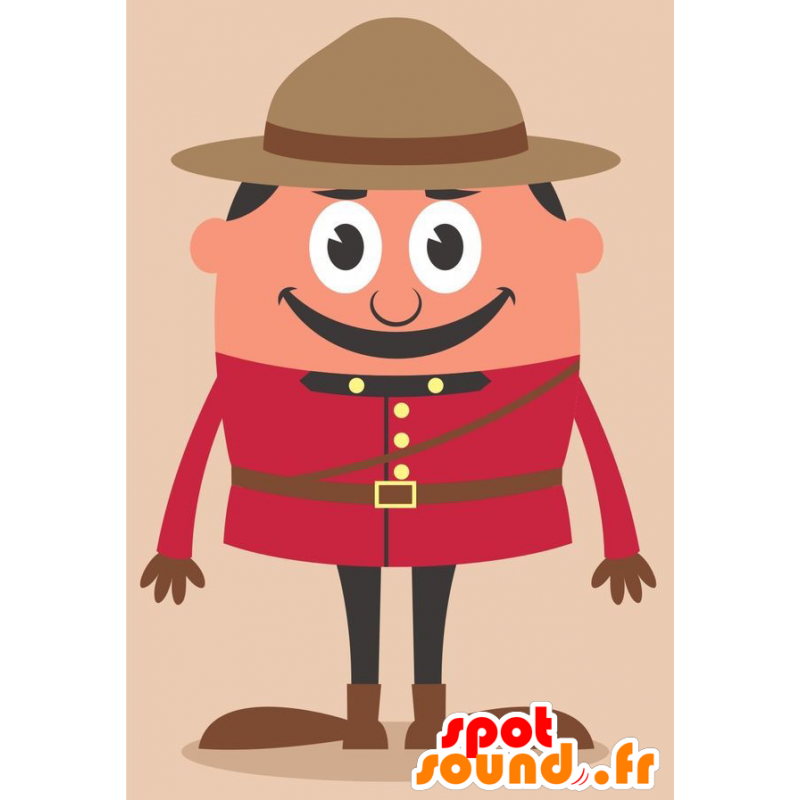 Mascotte de garde anglais, avec un uniforme rouge - MASFR029259 - Mascottes 2D/3D