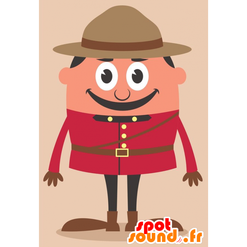 Norsk vakt maskot med rød uniform - MASFR029259 - 2D / 3D Mascots