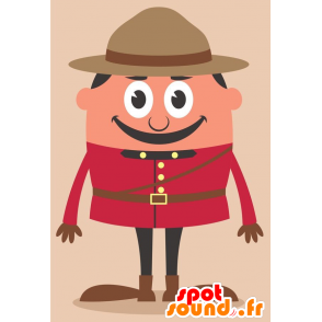 Angličtina stráž maskot s červenou uniformu - MASFR029259 - 2D / 3D Maskoti
