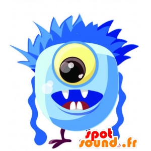 Cyclops Monster Maskottchen gelb und behaarte - MASFR029267 - 2D / 3D Maskottchen