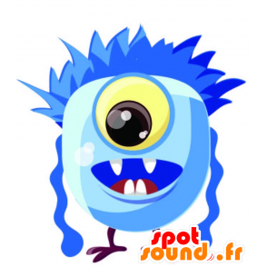 Cyclopsmonster mascotte geel en harige - MASFR029267 - 2D / 3D Mascottes