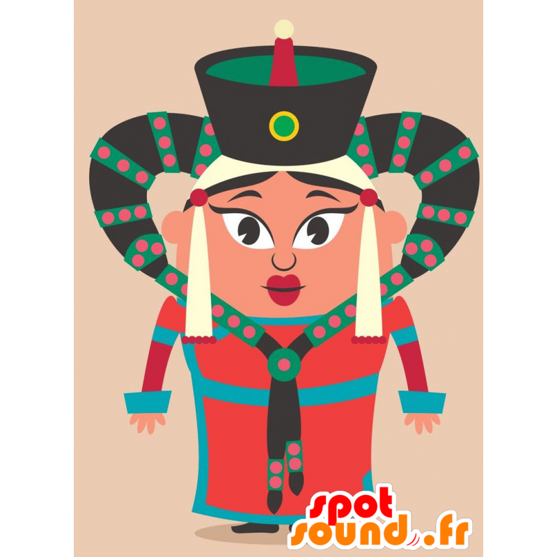 Meikki nainen Mascot - MASFR029277 - Mascottes 2D/3D