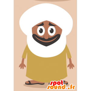 Mascot tuareg Sultan. Hombre oriental de la mascota - MASFR029279 - Mascotte 2D / 3D