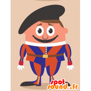 King jester mascot. Mascot troubadour - MASFR029280 - 2D / 3D mascots