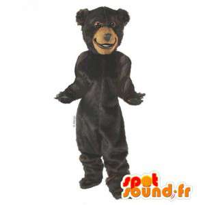 Sort bjørn maskot. Sort bjørn kostume - Spotsound maskot kostume