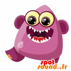 La mascota del monstruo púrpura, criatura púrpura - MASFR029287 - Mascotte 2D / 3D