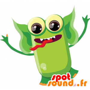 Mascotte d'extra-terrestre, de monstre vert - MASFR029288 - Mascottes 2D/3D