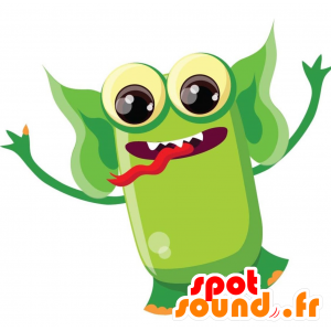 Utenomjordisk maskot, grønt monster - MASFR029288 - 2D / 3D Mascots