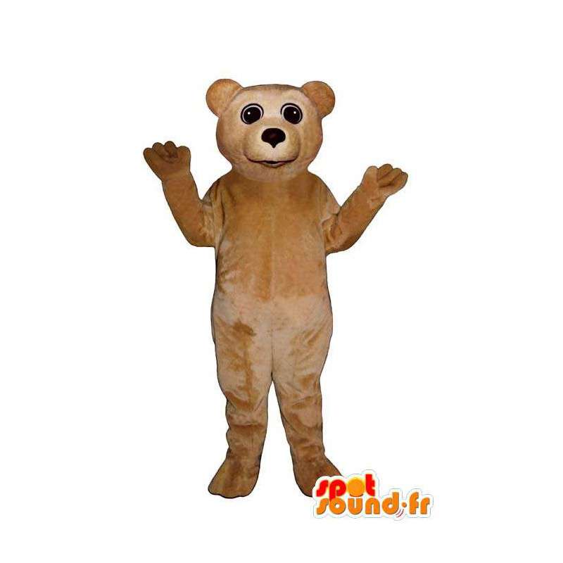 Costume d'ourson beige – Peluche toutes tailles - MASFR007400 - Mascotte d'ours