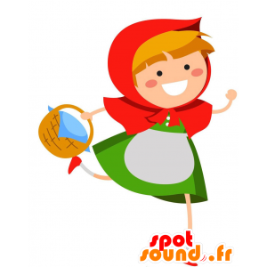 Mascot Little Red Riding Hood - MASFR029296 - 2D / 3D Mascots
